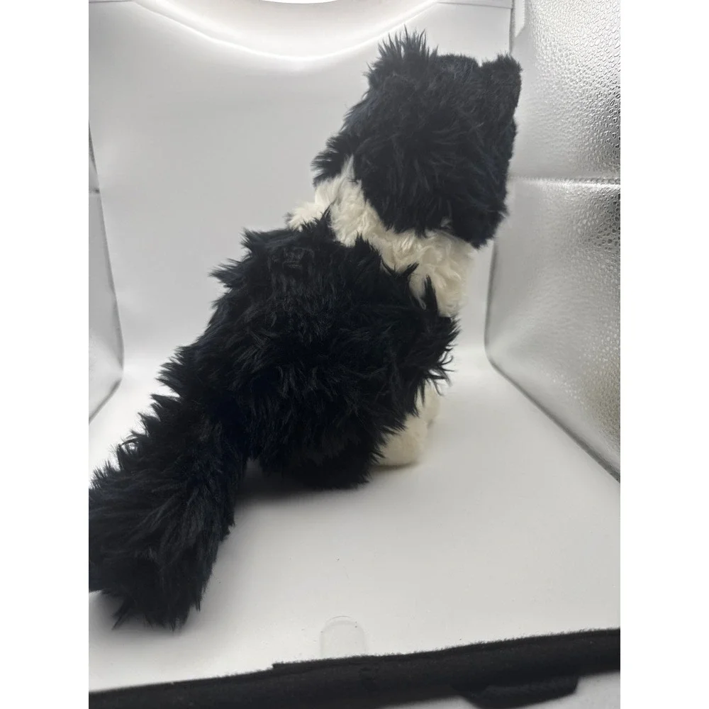Russ Berrie Yomiko Classics Black White Tuxedo Cat Plush Stuffed Animal 35552